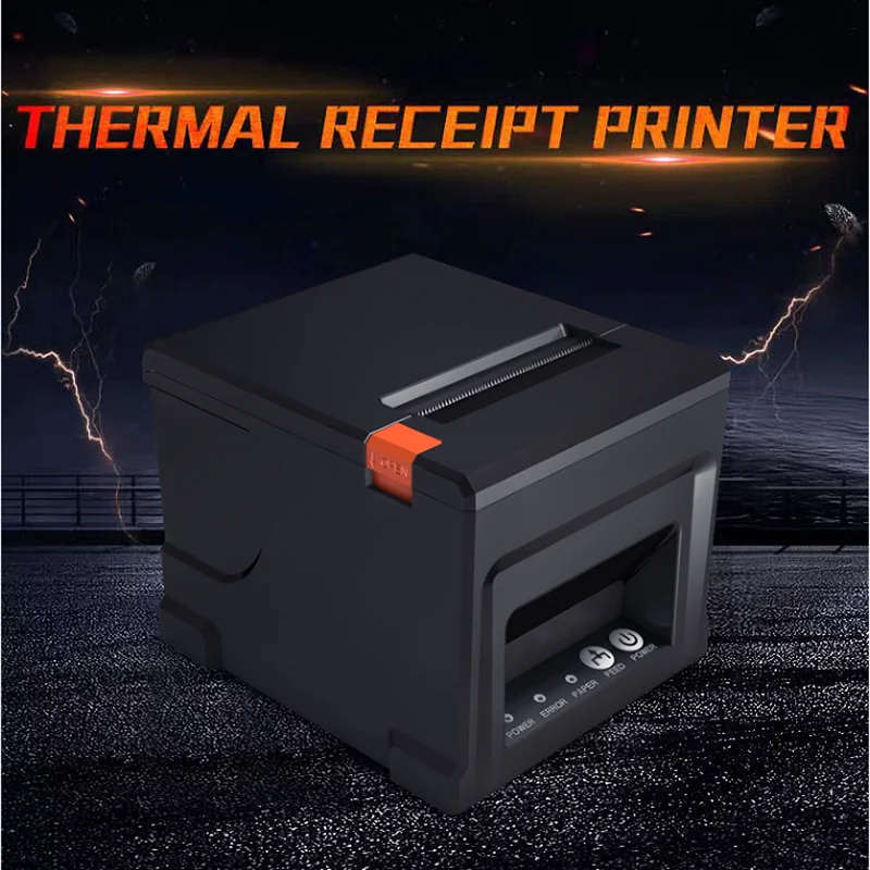 Impressora de Recibos Térmica Auto Cut Desk Printer Cortador Automático Restaurante Cozinha Pos Serial Usb Lan Wifi Bluetooth 80 mm Novo - Imagem 6