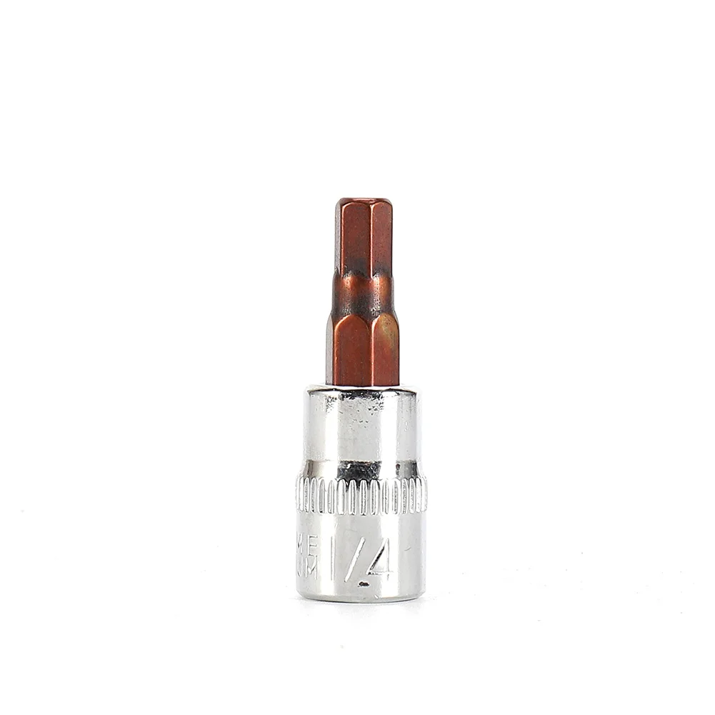 1Pc 1/4 Inch Drive Hex Socket Bit Set 3mm 4mm 5mm 6mm 7mm 8mm Screwdriver Bits For Inner Hex Socket Hand Tools H3 H4 H5 H6 H7 H8