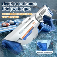 Summer Fully Automatic Electric Water Gun Rechargeable Long-Range Continuous Firing Space Party Game Splashing Kids Toy Boy Gift 1
