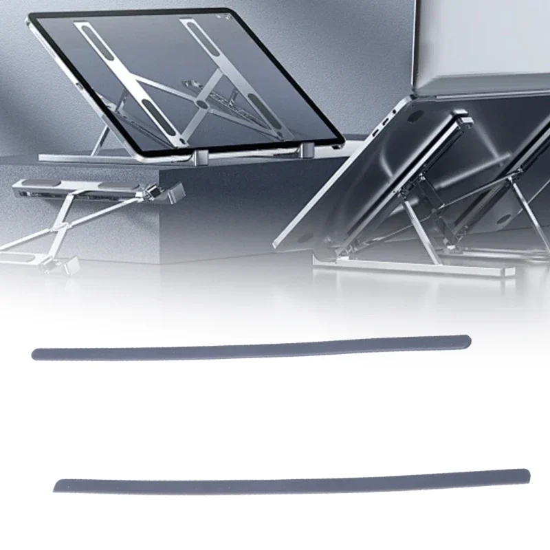 2Pcs Rubber Strips Laptops Bottom Shell Cover Foot Pad For DELL 7400 E7400 NonSlip Feet Pad Strips