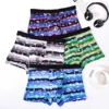 4Pcs Men'sPanties Underwear Boxershorts Men Boxer Men Ropa Interior Hombre Calzoncillos Breathable Hombre Printing Large Size 3