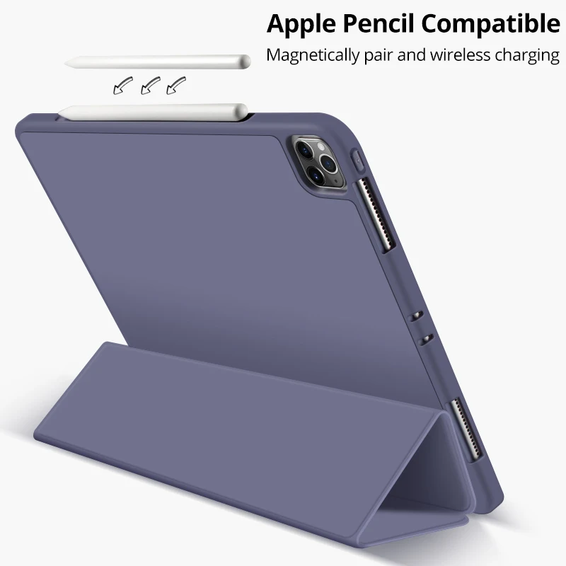 Smart Slim Dobrado Flip Stand Case para Ipad Soft Tpu Tampa Traseira Capas Magnéticas para Ipad Pro 11 Air 10.9 10 2023 2023 2023 - Imagem 3