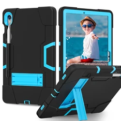 Premium Tablet Case with Pen Slot - 10 - 11 Inch Screen Size for S9 11 - inch (Black Blue)