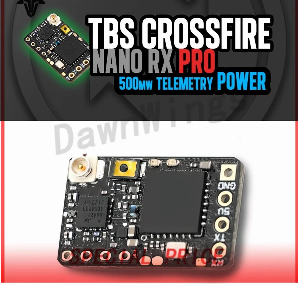 TBS CROSSFIRE NANO RX PRO RX SE UNIFY PRO32 5g8/HV (MMCX) RECEIVER 915/868Mhz 50KM Long Range Radio system