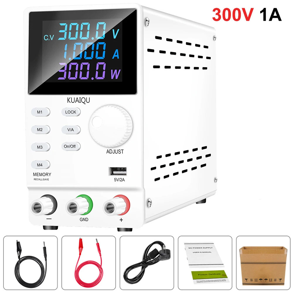 DC Power Supply 300V 200V 1A Lab Programmable Memory Function