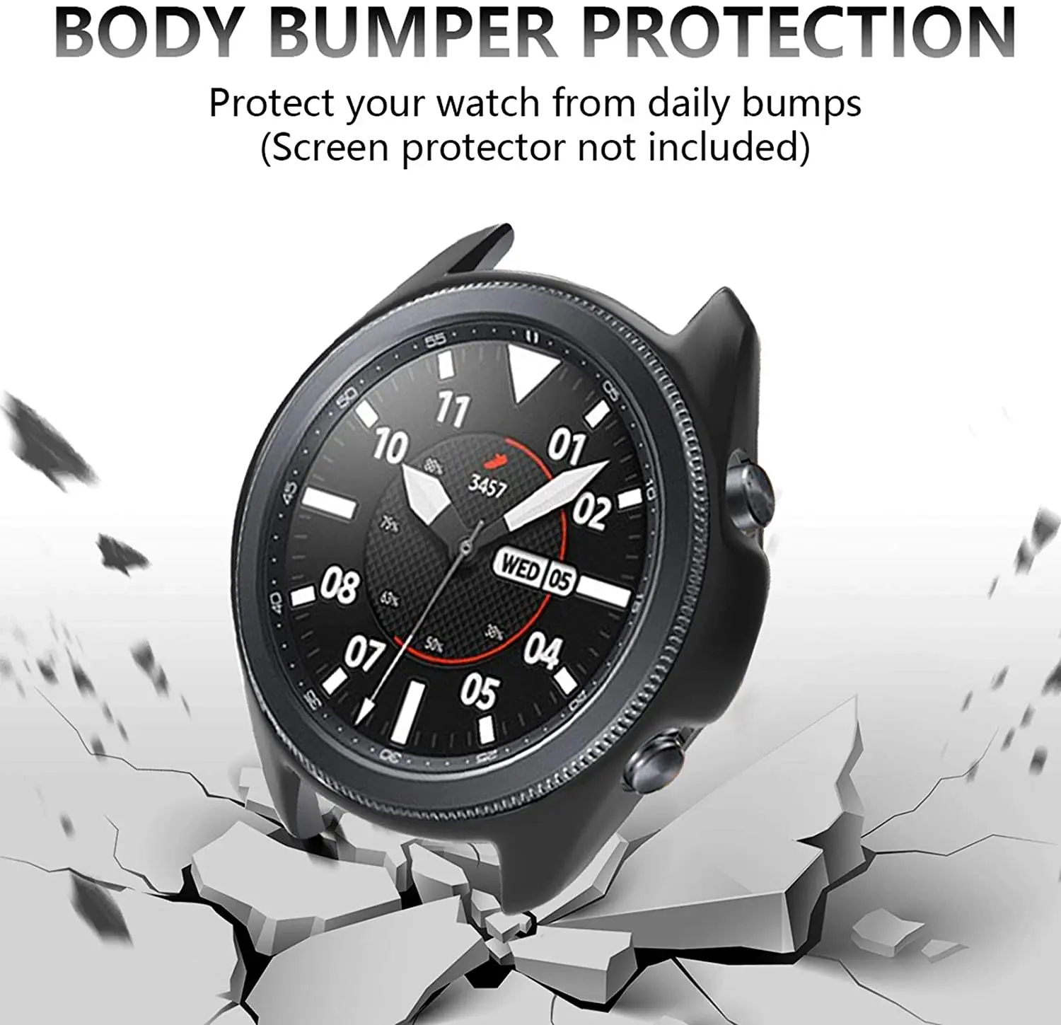 Watch Screen Protector Case For Samsung Galaxy Watch 3 45mm 41mm Soft TPU Protective Cover Bumper