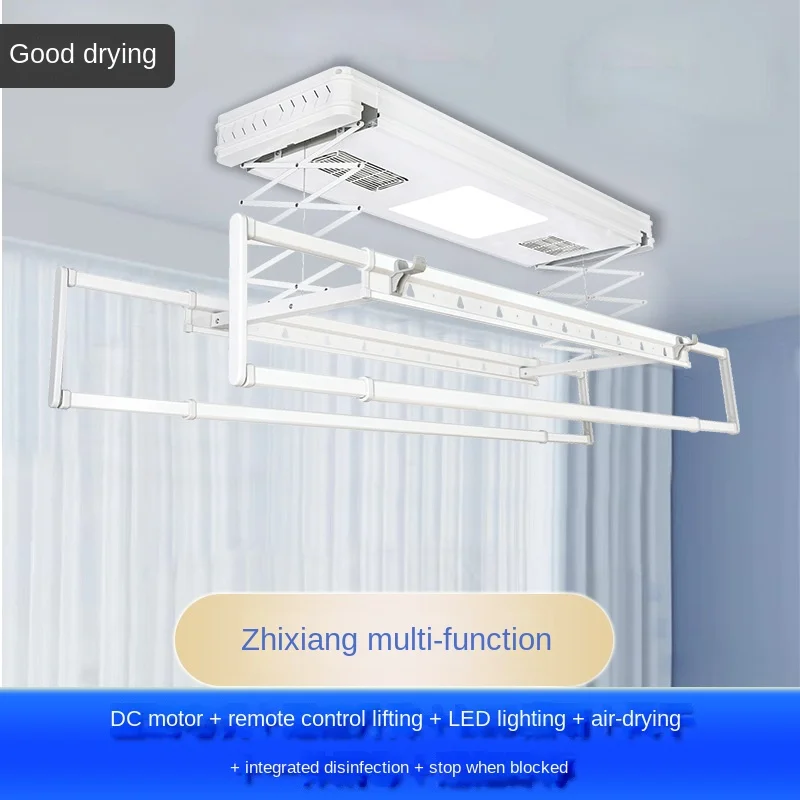 Tk-9002 Intelligent Electric Drying Rack Balcony Automatic Remote Control  Lifting Telescopic Clothes Drying Machine 220v 1200w - Drying Racks -  AliExpress