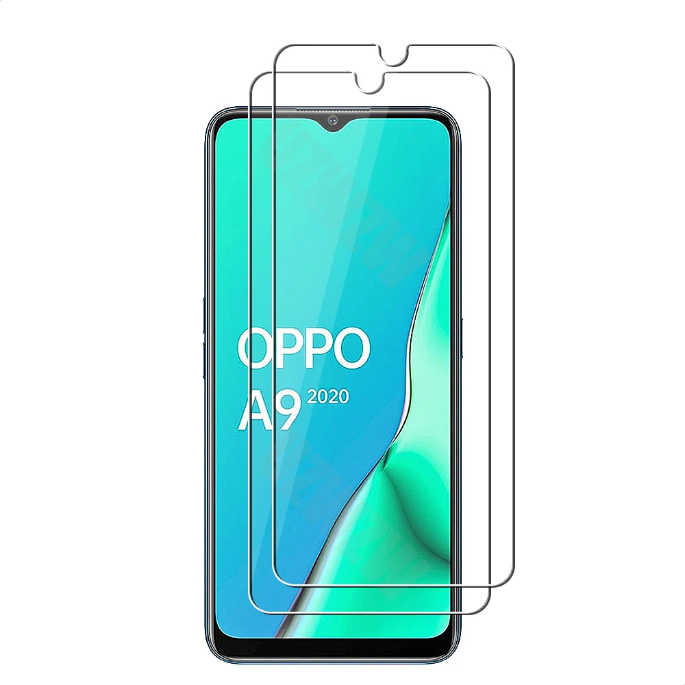 

For Oppo A9 2020 Explosion Proof 2.5D 0.26mm Tempered Glass Screen Protectors Protective Guard Film HD Clear