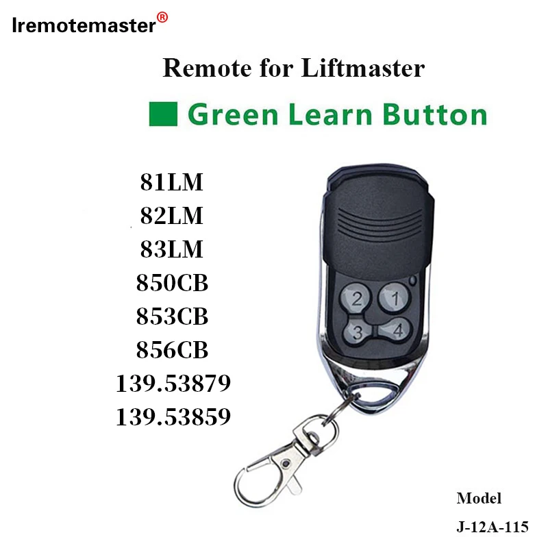 Garage Door Opener Replacement Sears 81LM 82LM 83LM 84LM Mini Remote Green Learn Button