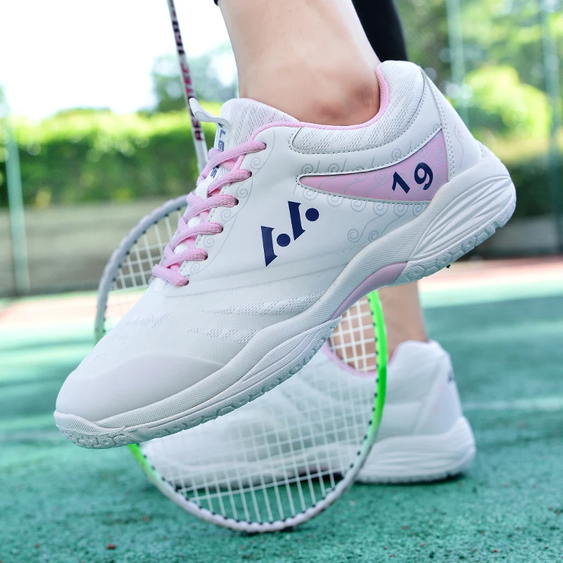 WomensBadmintonShoesNonslipShockAbsorbersMensTennisShoes