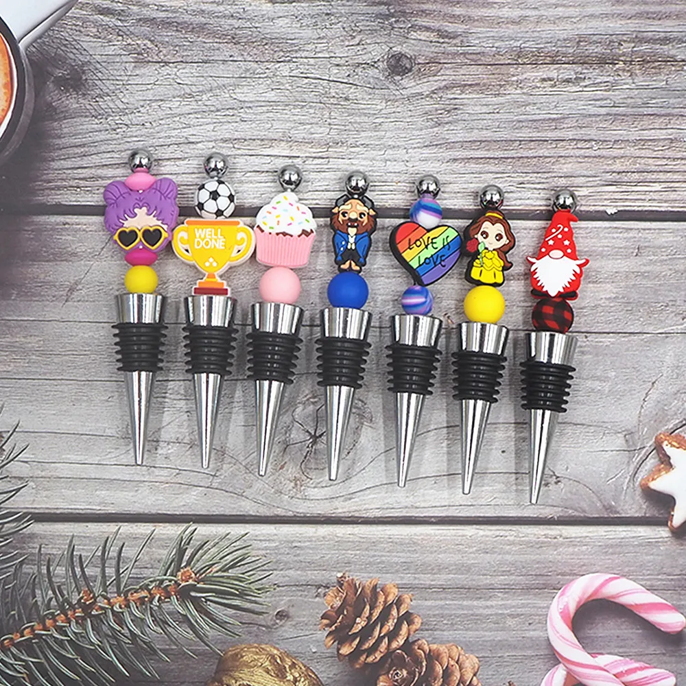 Chenkai 10PCS Silicone Beads Characters Focal Beads For Beadable Pens  Silicone Charms for Pen Keychain Making Beadable Pen Beads - AliExpress