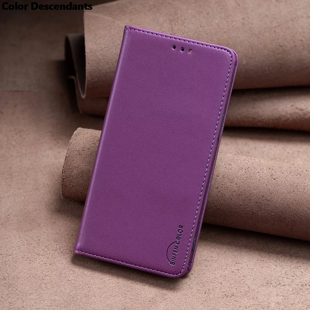 Wallet Slot Magnetic Flip Leather Case - Premium Protective Cover with Card Holder