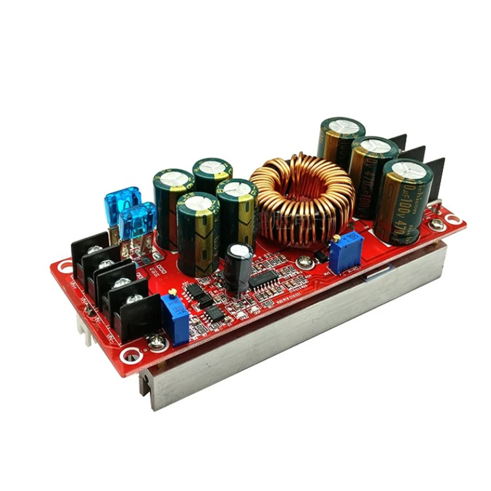 

1200W / 1800W 25A DC DC voltage converter boost Boost adjustable module power supply DC-DC 10V -60V to 12V-90V voltage regulator