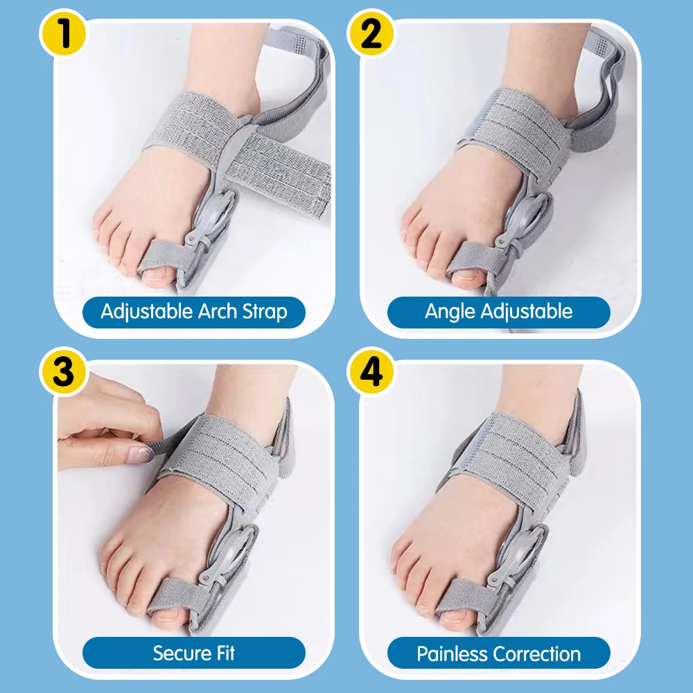 Toe Separator Bunion Corrector Bunions Big Toe Separators Halux Toe Spreader Finger Straightener Toe Hallux Valgus Corrector