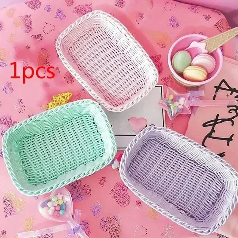 Plastic Storage Box Container Desk Organizers Stationery Cosmetics Toy Basket With Lid Drawer Jewelry Case Kitchen Home Supplies