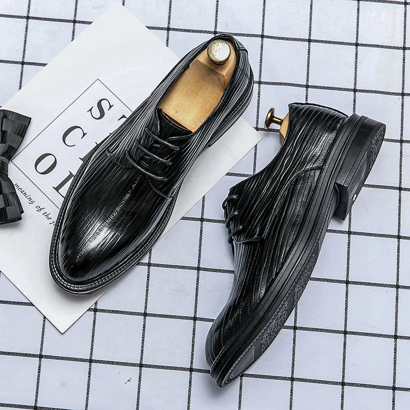 

Business Formal Leather Shoes Mens Fashion Casual Dress Shoes Classic Italian Formal Oxford Shoes for Men Elegantes Gents Shoes