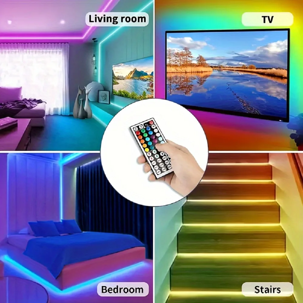 Led Strip Lights DYstyle Battery Powered RGB Color Changing Lights