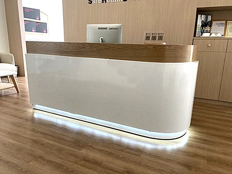 Description Picture 4 of itemInformation Reception Desks European Hospital Shop Mobile Cashier Table Luxury Office Silla De Escritorio Beauty Salon Furniture