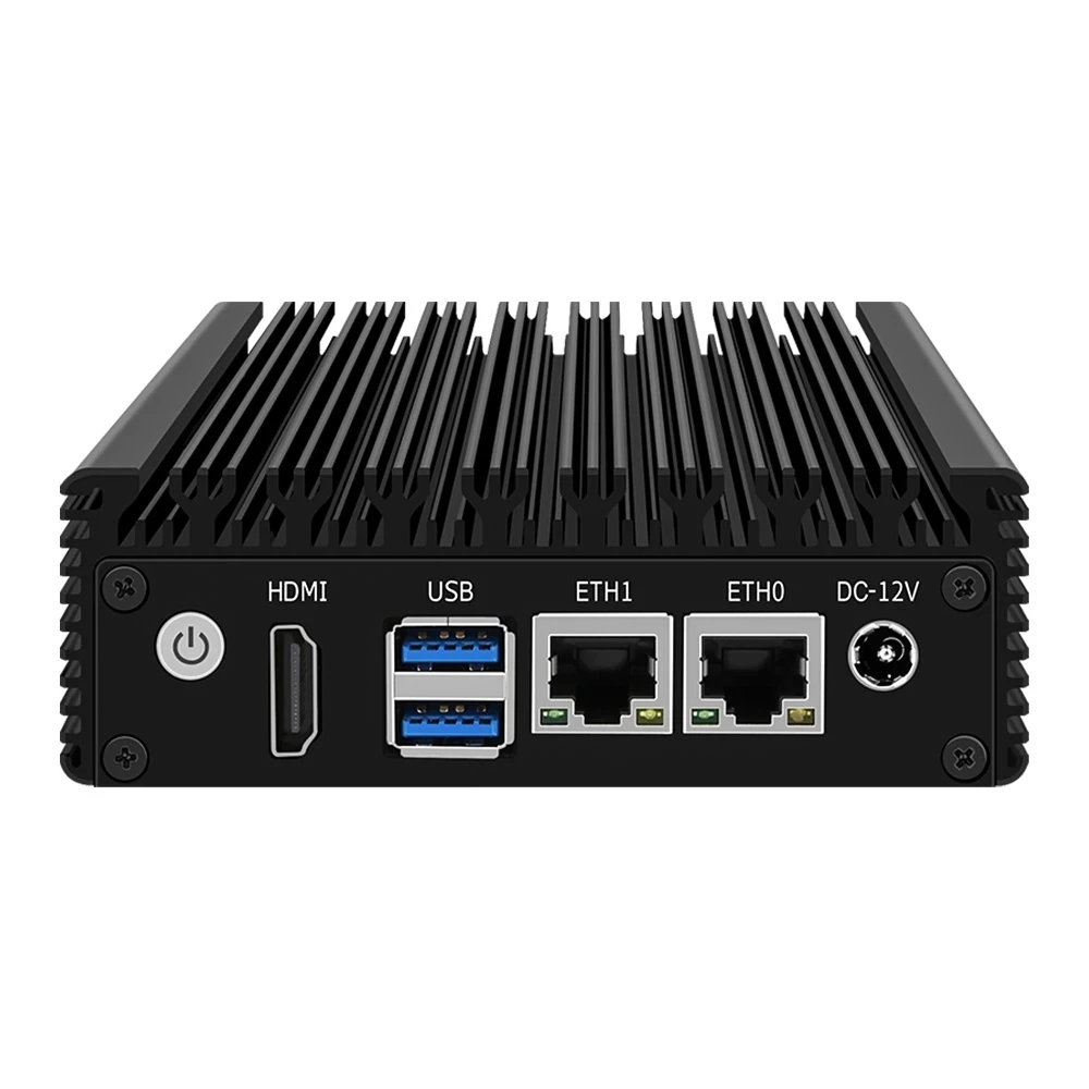 X86 Fanless Mini PC J4125 N4000 J4105 Quad Core 2*i226-V 2.5G Nics Industrial Pfsense Soft Router Firewall Computer NVMe HDMI new 11th gen n5095 router quad core 2 5g pfsense 4 intel i225 nics nvme 2 ddr4 fanless mini pc opnsense firewall vpn server