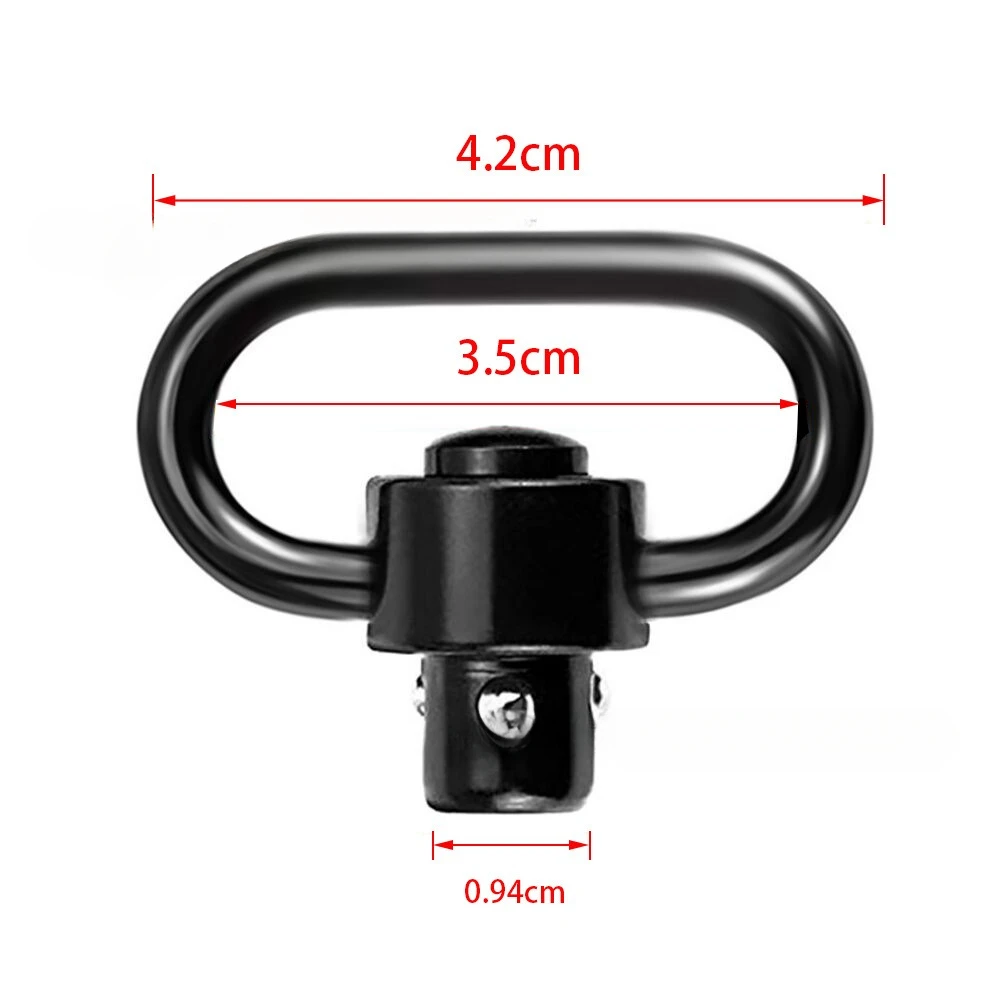 Sling Swivel Adapter 1.25 inch Quick Release Fixed Shoulder Strap Ring Steel Metal