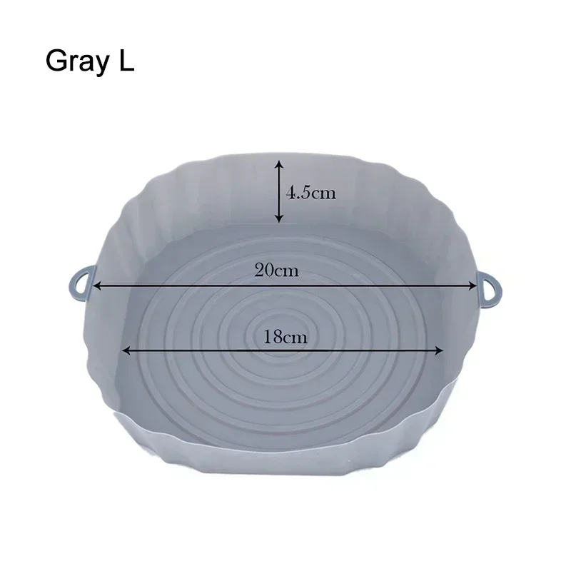 Air Fryer Tray Air Fryer Accessories 18CM Silicone Basket