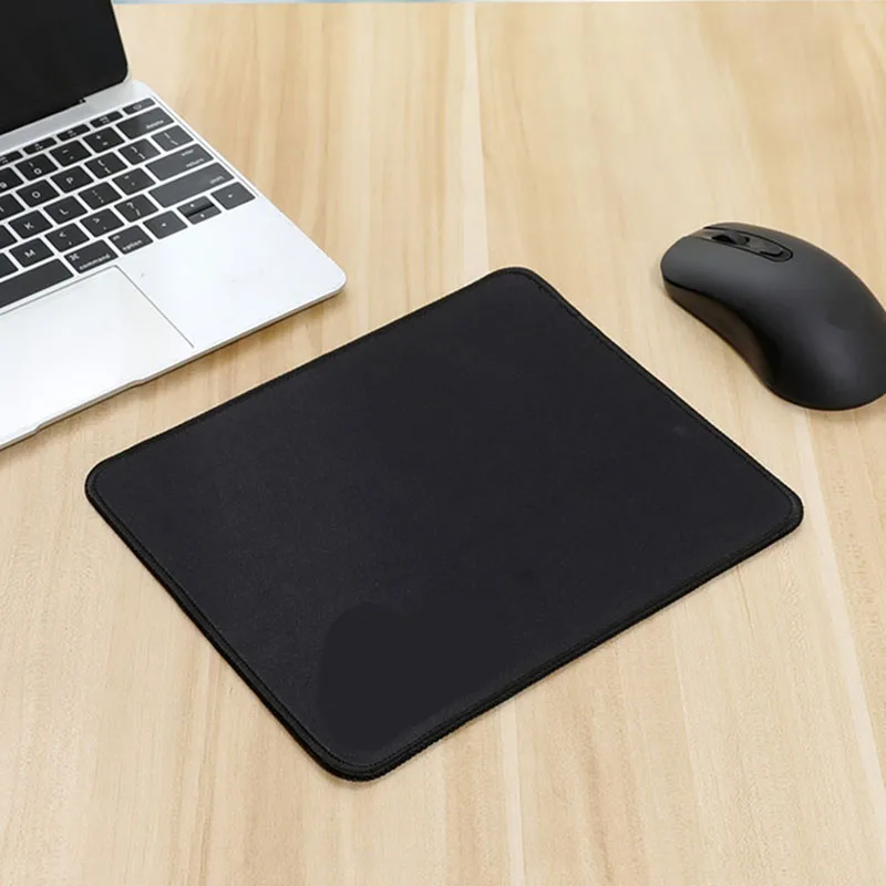 Simple Black Mouse Pad Gaming Esports Mouse Pad Universal Desktop And Laptop Computer Office Rubber Anti Slip Pad 180*220*1.5mm 2