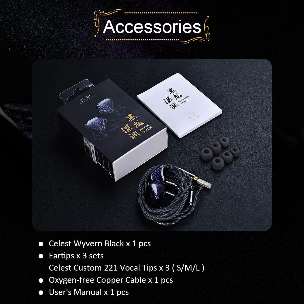 Kinera Celest Wyvern Black Earphone description image 6
