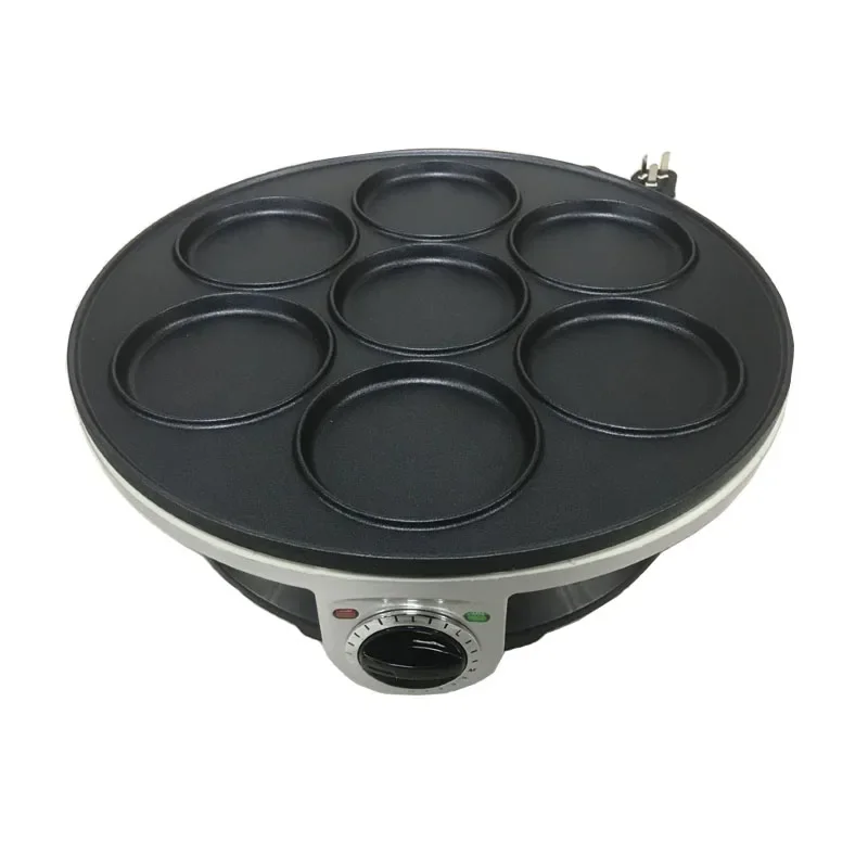 home Crepe Maker Non-stick Pancake Machine Multifunction Electric baking pan machine 7-hole pancake machine Breakfast Machine1pc 3