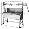37" Electric Rotisserie Grill, Pig Lamb Spit Roaster Stand Rotisserie 132 Lbs Capacity With Adjustable Height, BBQ Charcoal 4