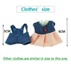 Children's Simulation Toy Rabbit Clothes Miniature 1/12 Forest Animal Family House 9 Kinds Of Accessories For Girls Pretending T 5