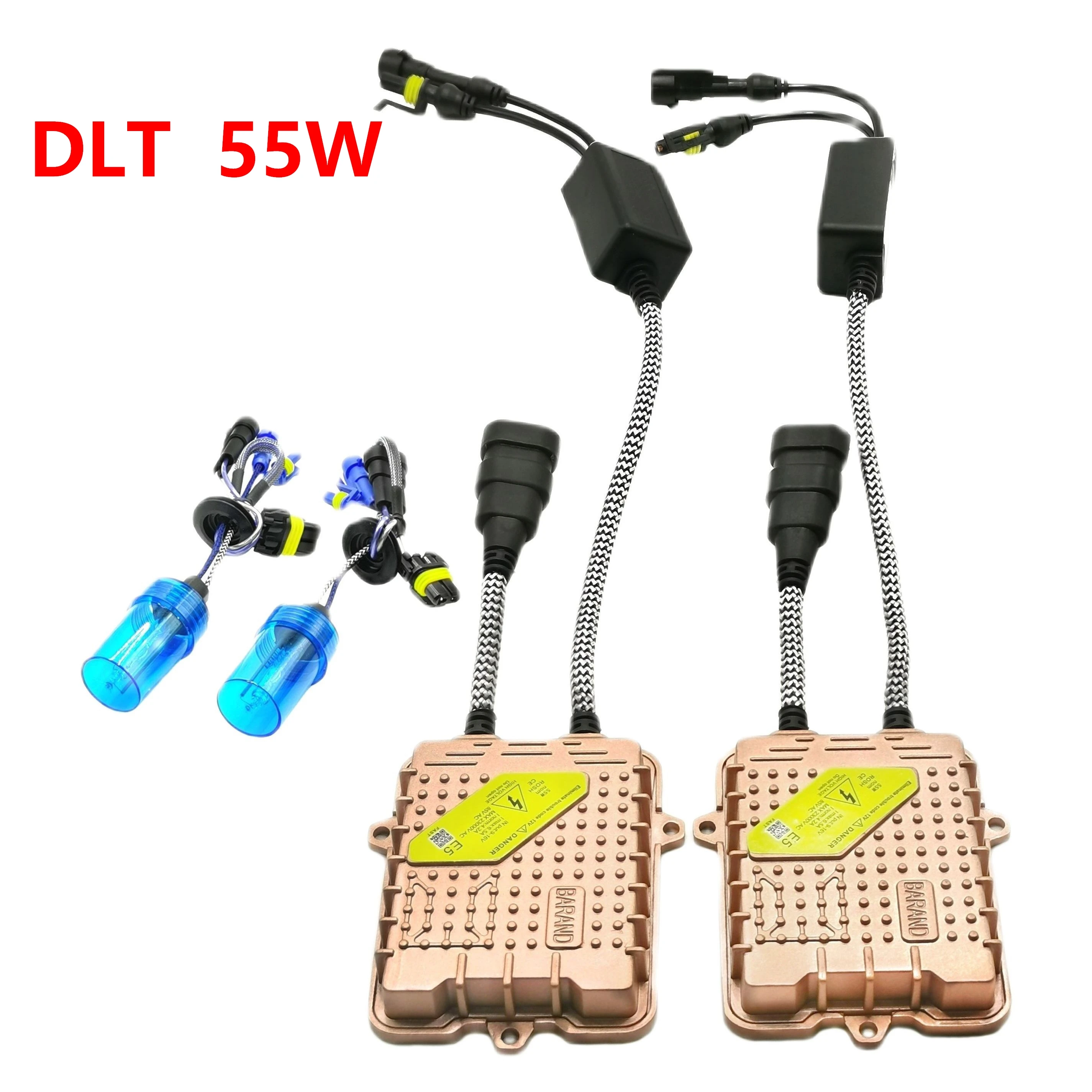 

DLT E5 55w Xenon Kits H1 H3 H7 H11 HB3 HB4 Xenon Globes 9005 9006 D2H Fast Bright Ballasts 5000LM 12V Cars HID Headlights