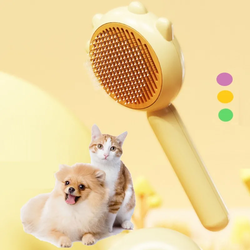 LongShortCatHairBrushCatClawShapeDogPetWoolGroomingBrush