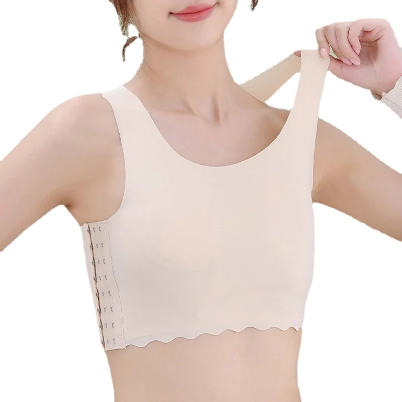 Summer Women's Chest Binder Ice Silk Crop Top Trans Lesbian Tomboy FTM Corset Tops HaleyChan
