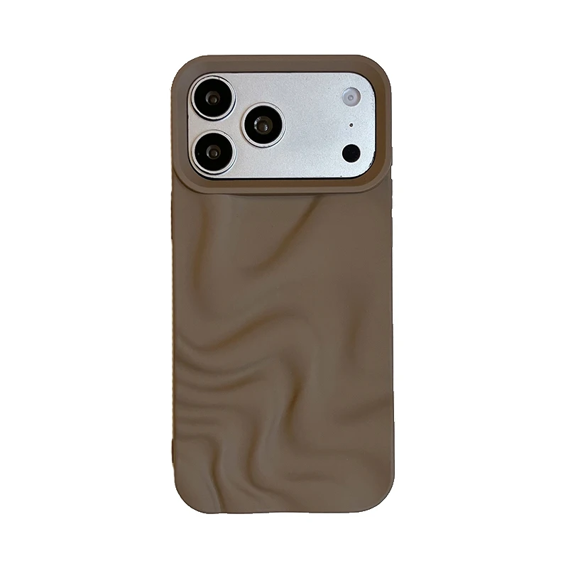 Stylish 3D Bump Wave Shiny Pink Phone Case Cover