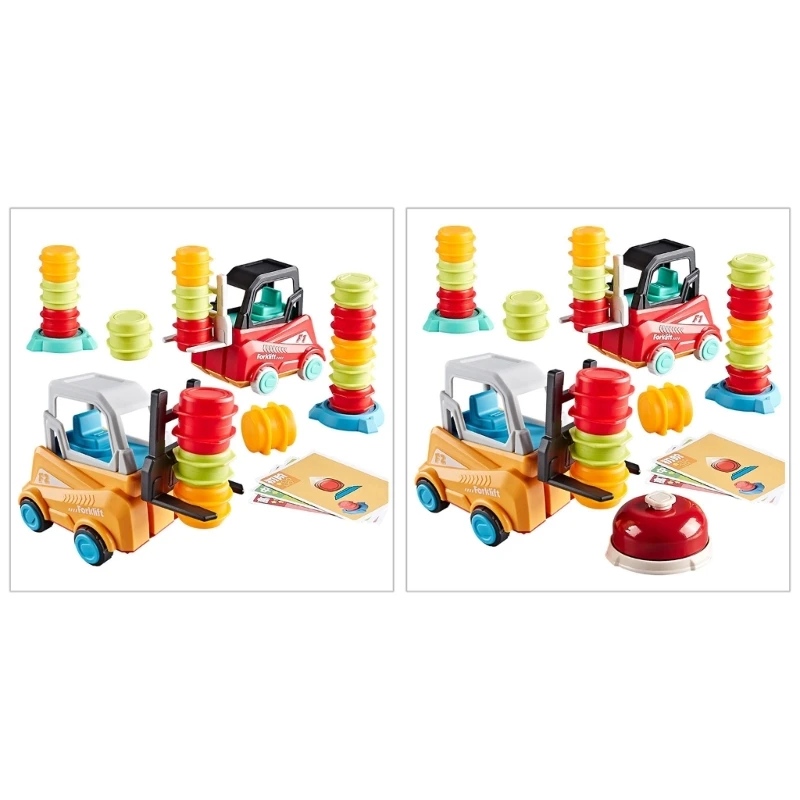 

Colorful Educational Forklift Stacking Matching Load Set for Kids Indoor Toy