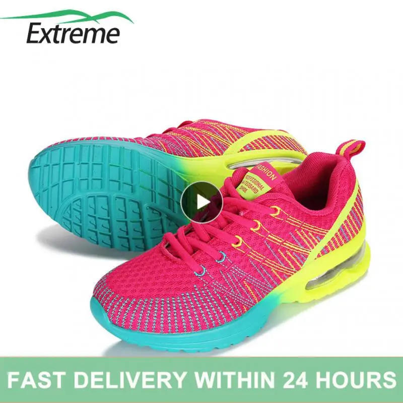 

Кроссовки женские спортивные, дышащие сетчатые, на шнуровке, 1 шт.