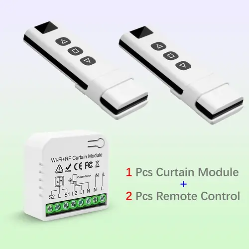 Wifi Rf Curtain Switch Tuya Smart Life Roller Shutter Module 433mhz Transmitter Remote Control Window Blinds Alexa Google Home - Image 7