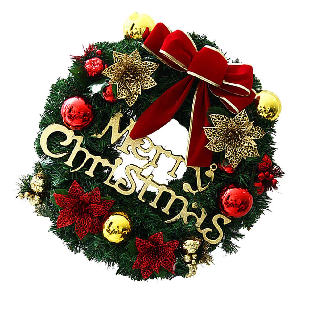 

Christmas Decor Wreath Door Hanging Decorative Garland Wall Party Festival Ornament