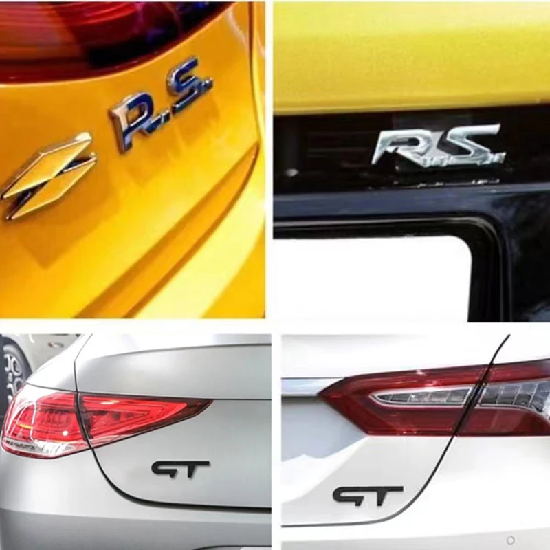 자동차 메탈 GT RS 라인 스포츠 배지 엠블럼 데칼 스티커, 르노 로간 클리오 메간 2 콜레오스 캡처 트윙고 먼지털이 카자르 캉구
