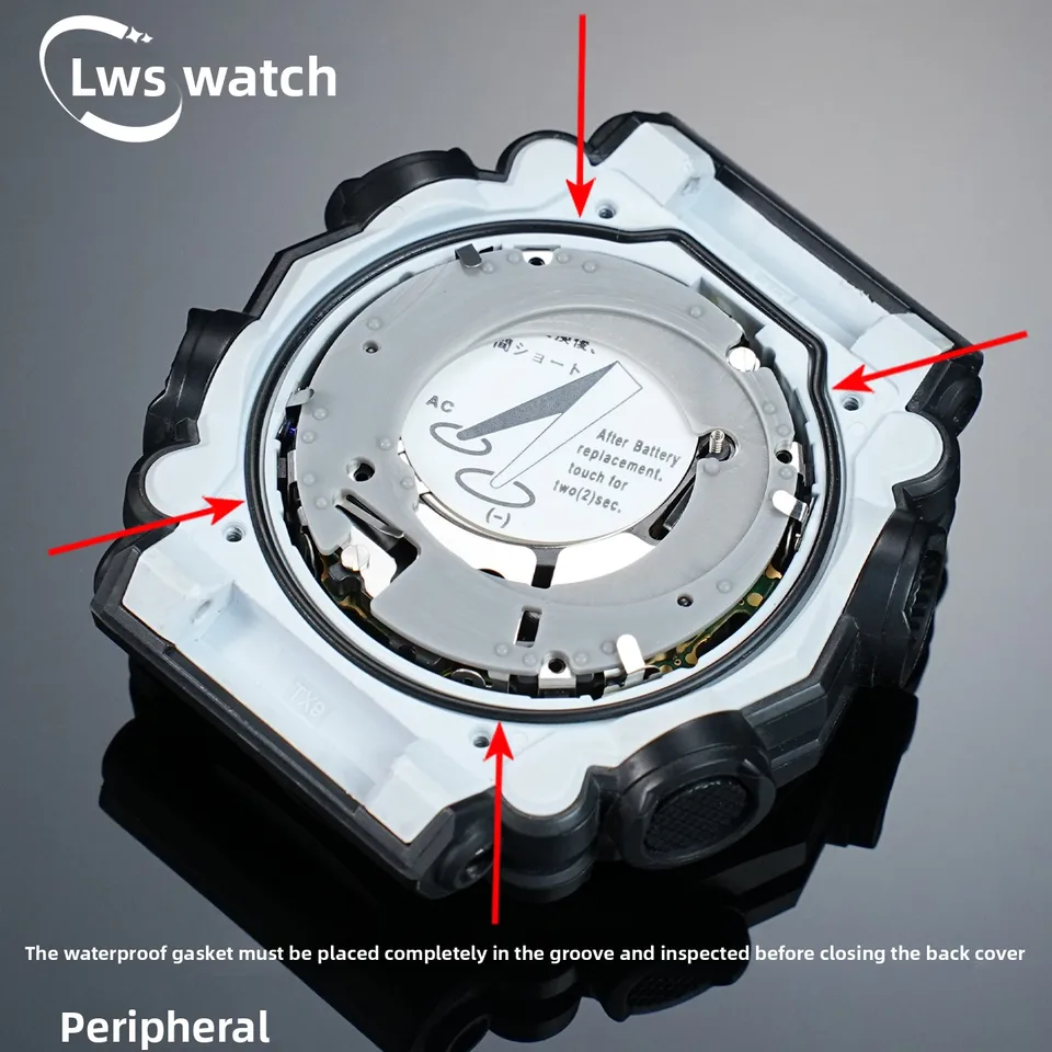 Coque Arrière + Joint D'étanchéité Pour Montre CASIO W-20 - Occasion - Pièce De Rechange Vintage