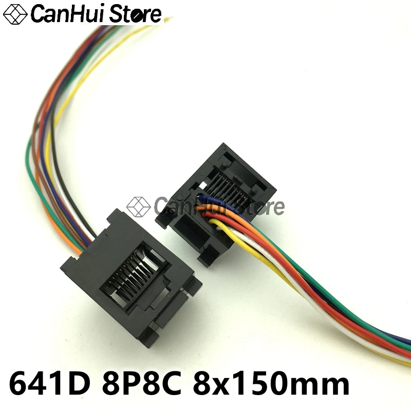 MEIRIYFA D-Type RJ11/RJ12 Panel Mount Connector,RJ11 4P4C Cat3 Female To Female Flush Mount Telephone Pass Through Socket Connector For Voice Communication Telephone Mode Voice System 2pcs - View #2
