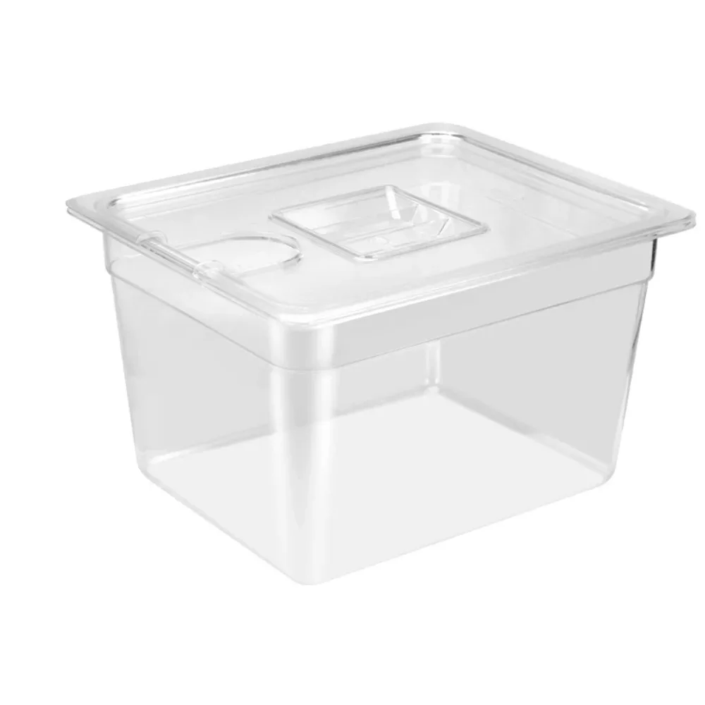 6L Sous Vide Cooker Container Food Grade Material Transparent Vacuum Tank Sound Insulation with Lid Bathtub, sous vide cooker lid