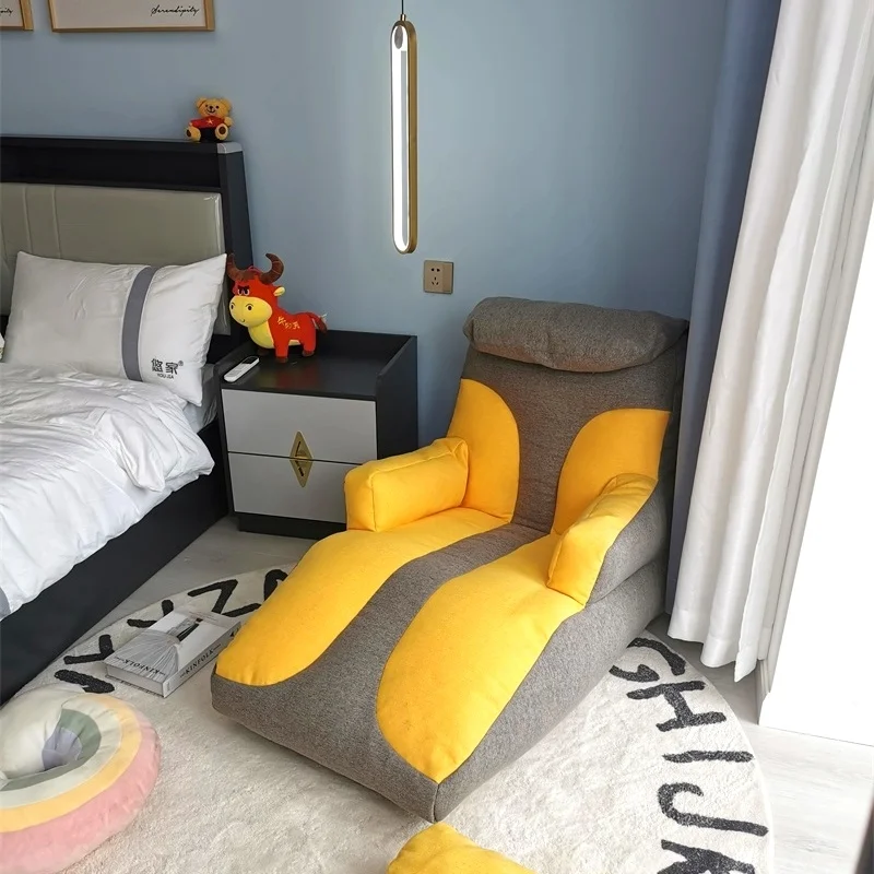 Pouf 실내 빈 백 소파, 단면 휴식 라운지 안락 의자, 심플한 거실 소파 바닥, 싱글 카나페 살롱 고급 가구 