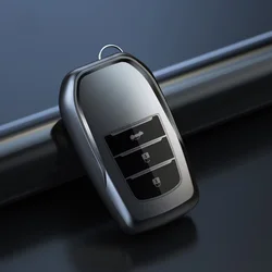 Premium TPU Car Key Case Cover with 2 - 4 Button Protection (3Buttons Grey)