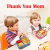 Silicone Lunch Box 3 Compartment Personalized Name Bento Box Leakproof Silicone Lunch Box Kids Divider Portable Picnic Food Box 6