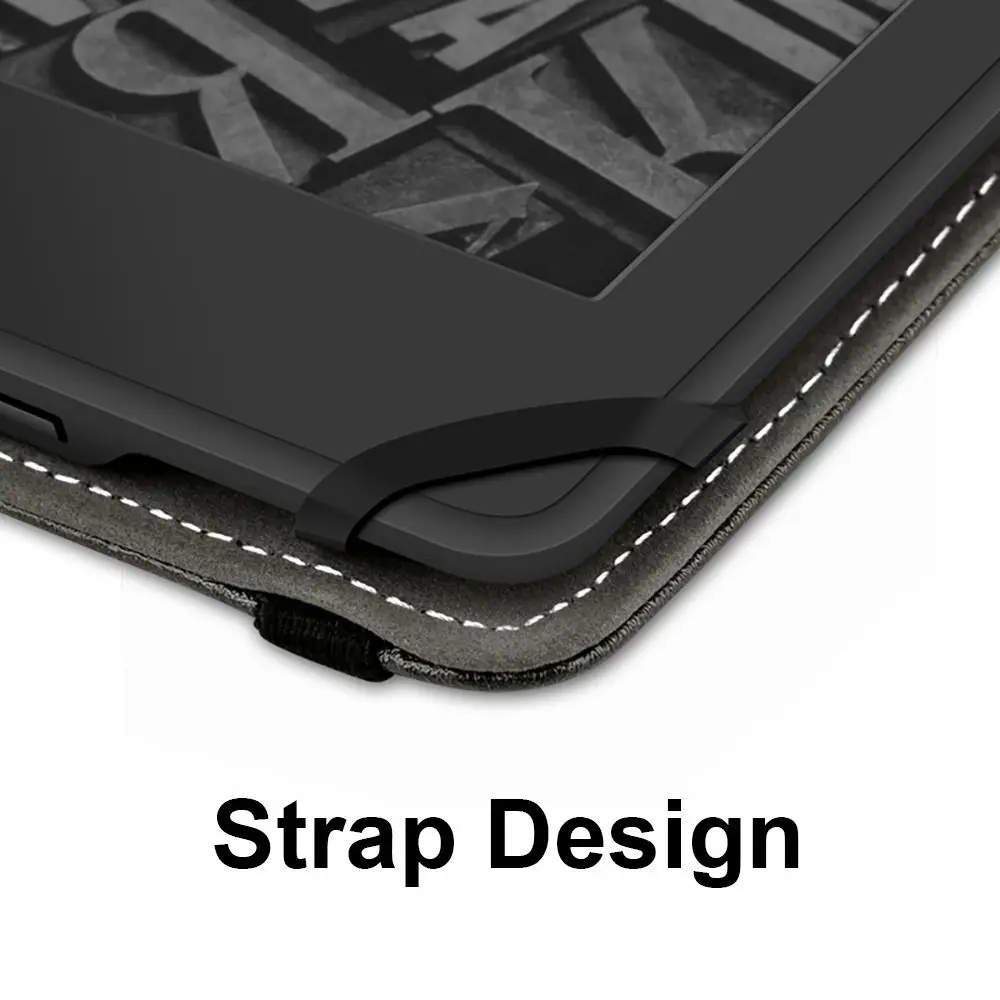 Universal 6-Inch E-Book Reader Protective Case with Hand Strap and Full Coverage Protection