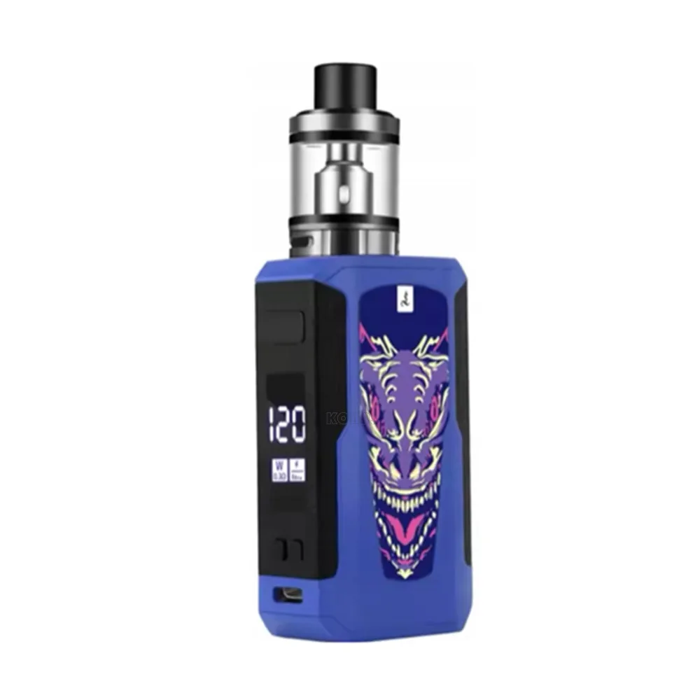 120W E-Cigarettes Vape Mod Box Kit 2.5ml Tank Atomizer 1800mah Built-in Battery OLED Screen Big Smoke Vaporizer Vaper Device atomizer tank