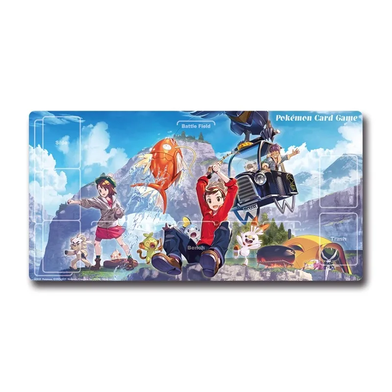 Pokemon Pikachu Lillie Eevee Lugia Ptcg Gioco Dedicato Battle Card Mat 580X300Mm Giocatore Singolo Antiscivolo Gioco Battle Card Pad