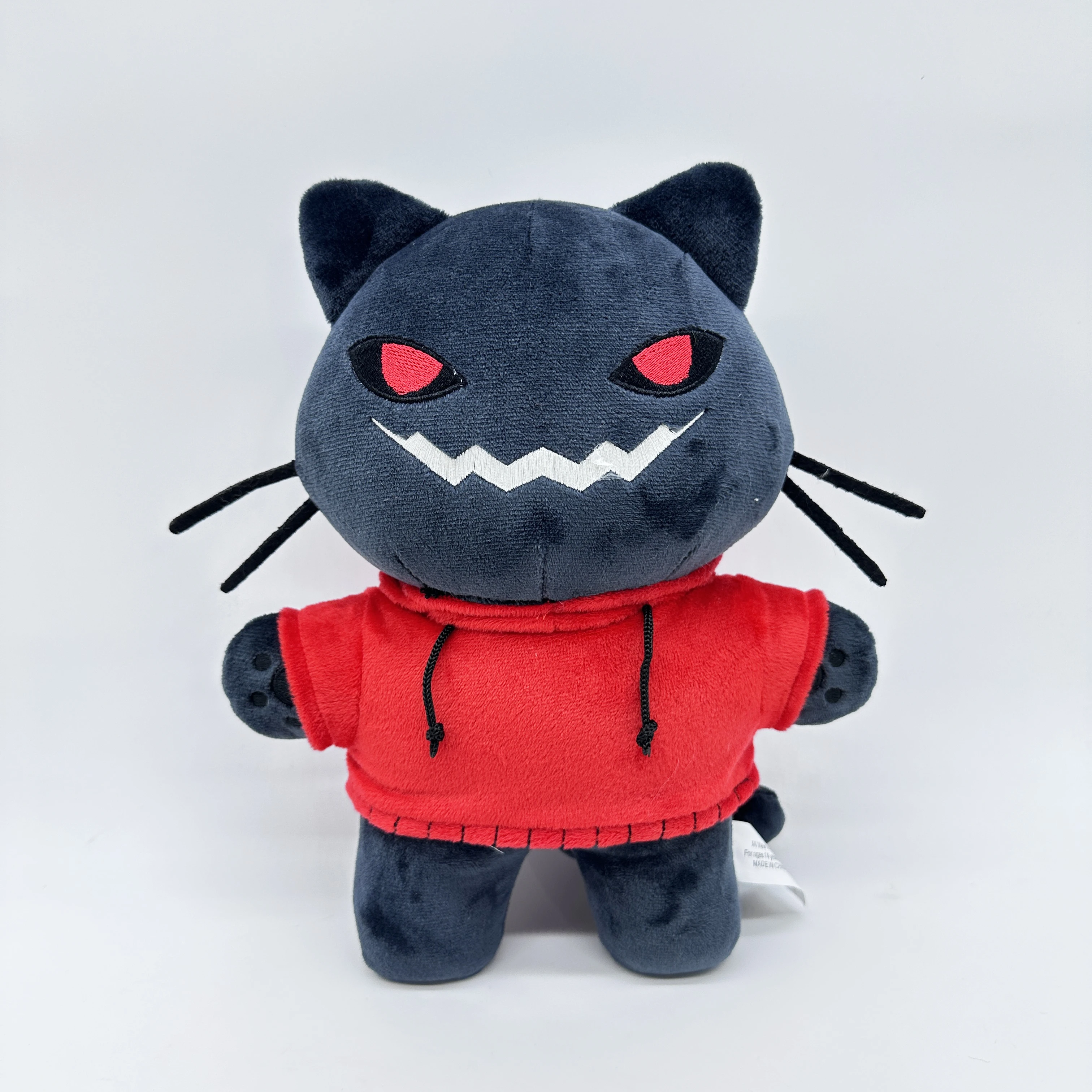 

The new phonk cat hell cat plush toy doll can be a great choice for giving friends as a holiday birthday gift