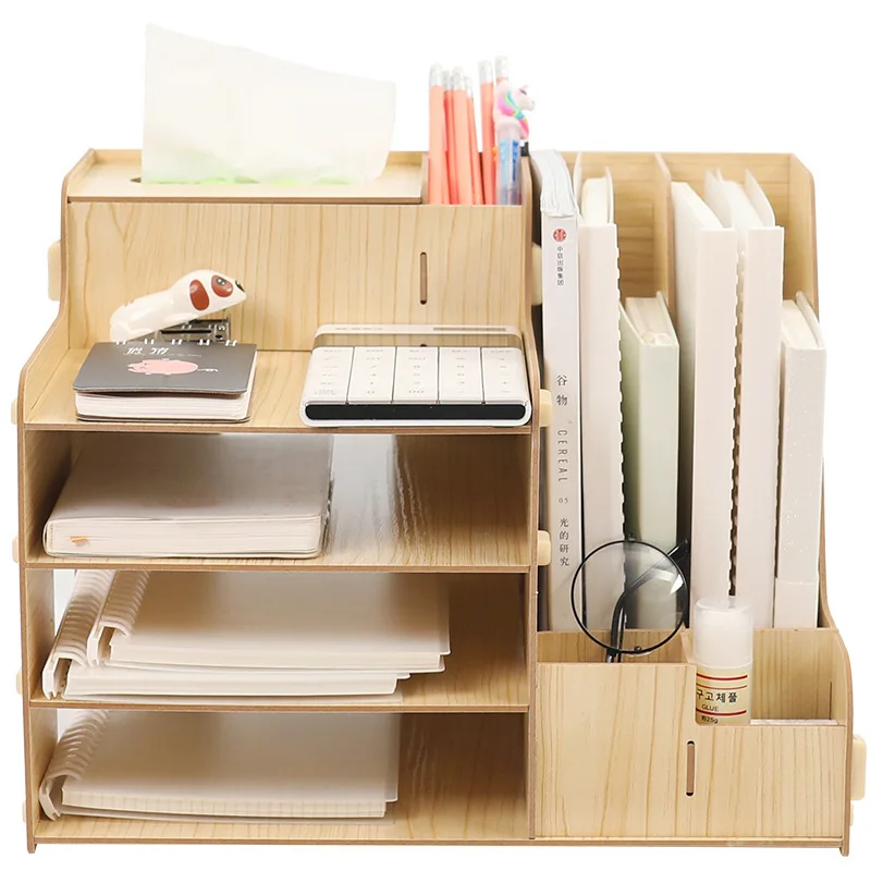 office-desktop-clutter-storage-rack-folder-file-rack-storage-box-drawer-book-stand-dormitory-desk-rack-wooden-office-accessories